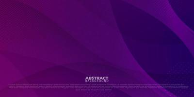 Premium colorful wavy lines abstract background with gradient dark purple soft color on background. Eps10 vector
