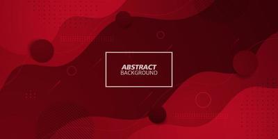 Dark red banner vector background with curved wavy shapes and lines. Brand new colorful illustration with geometric shapes. Smart design for your promotions.Eps10 vector