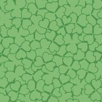 Green bush of clover leaf seamless repeatable pattern background vector