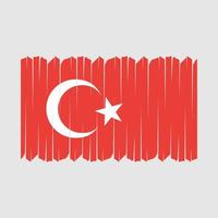 Turkey Flag Brush Vector