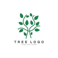 logotipo de árbol abstracto para bosque y naturaleza de parque. con una combinación de elementos de línea .vector para diseños de negocios, agricultura, conceptos ecológicos, vegetación y belleza natural. vector