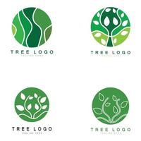 logotipo de árbol abstracto para bosque y naturaleza de parque. con una combinación de elementos de línea .vector para diseños de negocios, agricultura, conceptos ecológicos, vegetación y belleza natural. vector