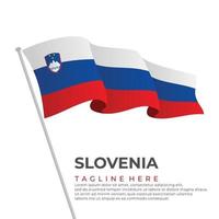 modelo vector Eslovenia bandera moderno diseño