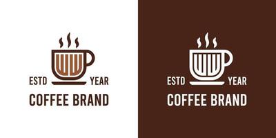 Letter WW Coffee Logo, suitable for any business related to Coffee, Tea, or Other with WW initials. vector