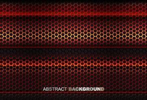 Abstract color light hexagon line in dark modern luxury futuristic background vector illustration