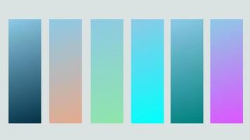 screen set of blue gradient colors blurred background. Modern vector design for mobile app, ui, ux