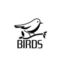 Simple beautiful bird vector