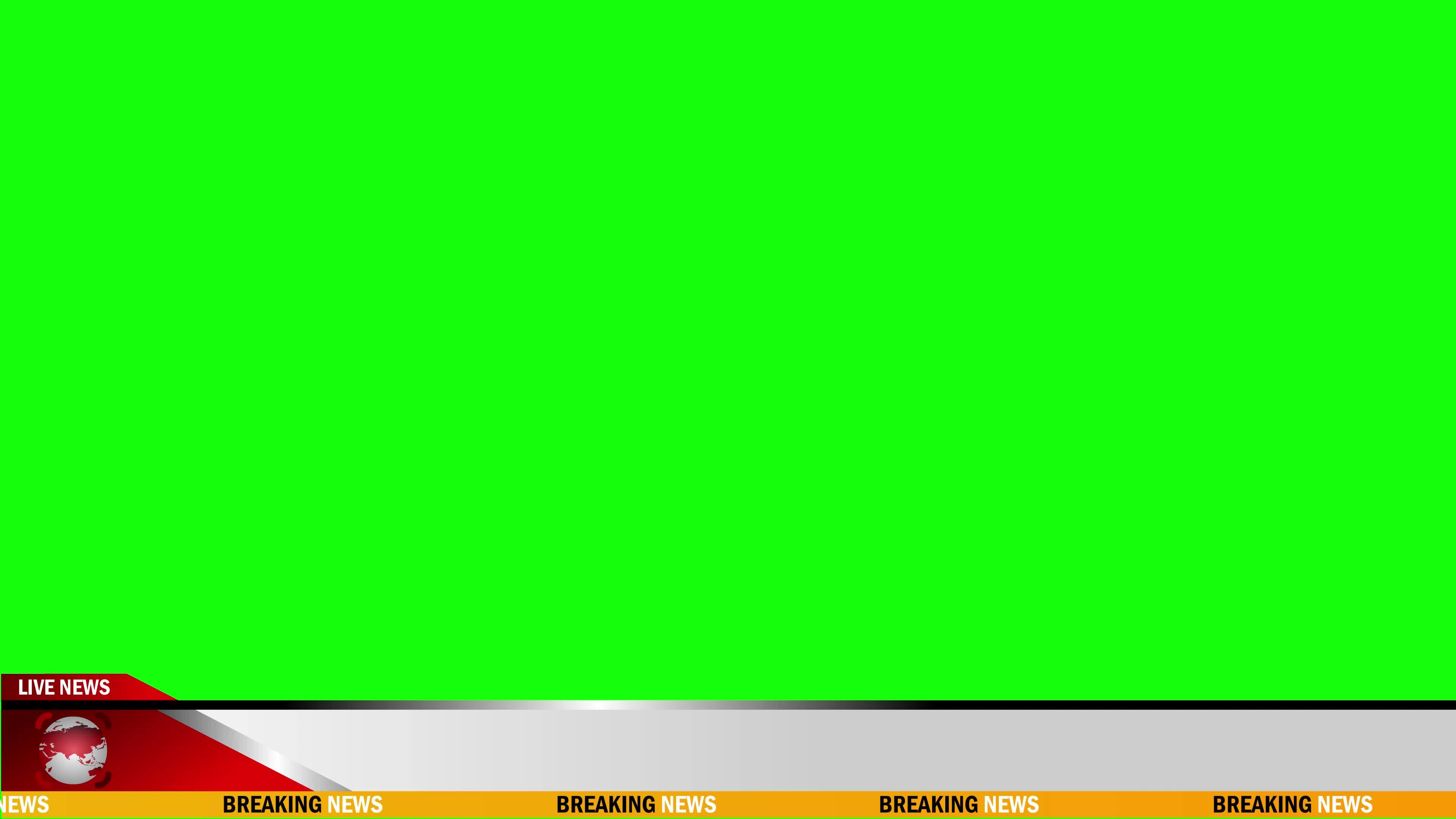 green breaking news background