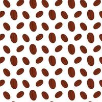 Seamless pattern with coffee beans. Vector illustration. Flat style coffee print.