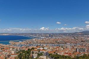 view on center of Marseille, France photo