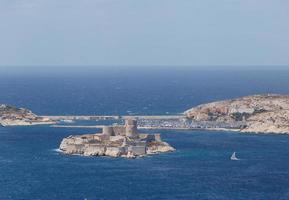 view on island If in Marseille Bay, France photo