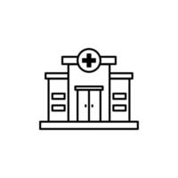 HOSPITAL. Hospital Icon. Hospital icon simple sign. Hospital icon vector illustration. Hospital line icon medical. Medical icon. Medical home line icon isolated.