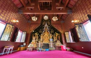 Beautiful Buddha statue in sangkaewphothiyan temple photo