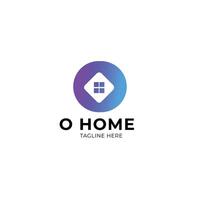 O home logo design vector