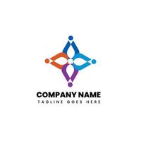 people logo design vector