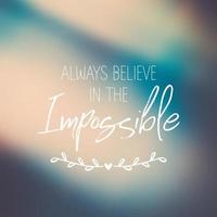 Inspirational quote on a gradient blur background vector