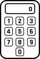 vector icono sencillo calculadora