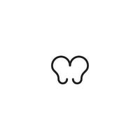 icono de mariposa. símbolo de fondo de cartel de gran venta de producto cosmético de estilo simple. elemento de diseño del logo de la marca mariposa. impresión de camiseta de mariposa. vector para pegatina.