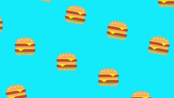 schnell Essen Burger Hintergrund video