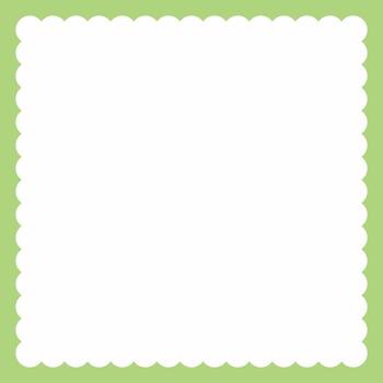 light green color frame pattern on white background vector