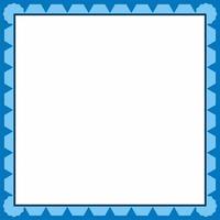 Frame Icon in trendy blue style isolated on white background. vector