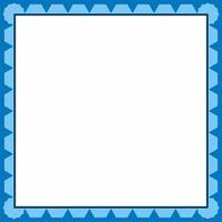 Frame Icon in trendy blue style isolated on white background. vector