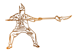 icon of martial art call silat png