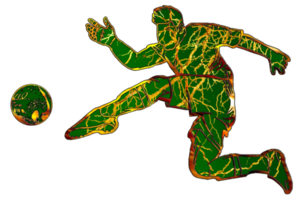 football player kicking a ball icon png