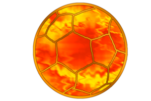 ikon gyllene Färg av fotboll boll png
