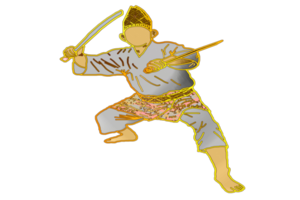 icona marziale arte malese mostrare abilità movimento con Due machete arma png