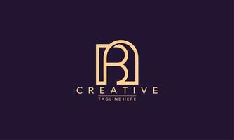 Creative letter BA, BA Logo Design Template Vector. Modern B A logo design. vector
