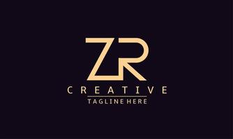 logo diseño modelo. zr monograma logo, creativo y moderno logo conjunto letras z y R. plano logo diseño. vector