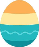 Colorful easter egg for Easter festival design concept. vector