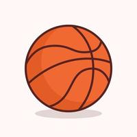 Basketball ball cartoon icon vector illustration. Sports icon concept illustration