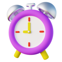 3d illustrazione di allarme orologio png