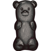 acquerello mano disegnato gommoso orso caramella png