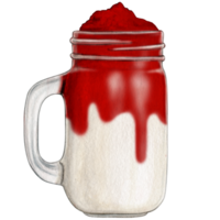 aguarela mão desenhado milkshake png