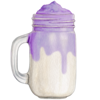 aguarela mão desenhado milkshake png