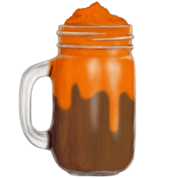 aguarela mão desenhado milkshake png