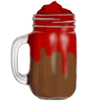 aguarela mão desenhado milkshake png