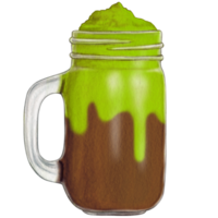 aguarela mão desenhado milkshake png