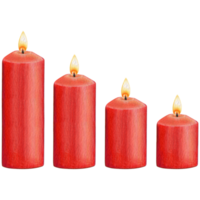 watercolor hand drawn candles png