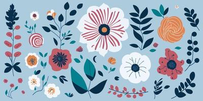 Get Creative with a Versatile Set of Hand-Drawn Blossom Vectors for Decor and More