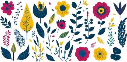 Enhance Your Aesthetic with a Versatile Set of Hand-Drawn Blossom Vectors