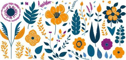 Create a Beautiful Website, Graphic, or Shop with a Set of Hand-Drawn Blossom Vectors