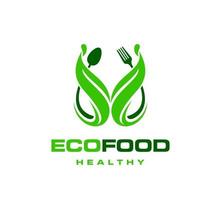 Healthy organic vegan food icon, vegetarian bar vector