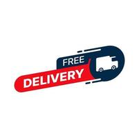 Free delivery icon, truck or shipping service sign vector