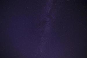 view on dark purple starry night sky photo