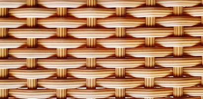 Close up pattern and texture of brown weave table for background. Natural material, Surface, Art wallpaper and Seamless concept photo