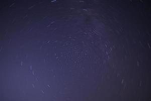 tracks of stars around Pole Star photo